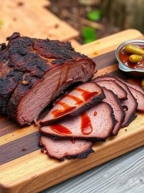 Brisket low & slow — hovězí hrudí na Weber Kettle